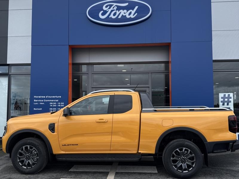 Image FORD Ranger SUPER CAB 2.0 EcoBlue 205 ch - Stop & Start Diesel BV10 Automatique - e-4WD WILDTRAK