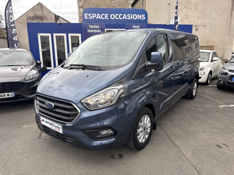 Photo FORD Transit Custom Fg 320 L2H1 2.0 EcoBlue 130 Hybrid Cabine Approfondie Limited