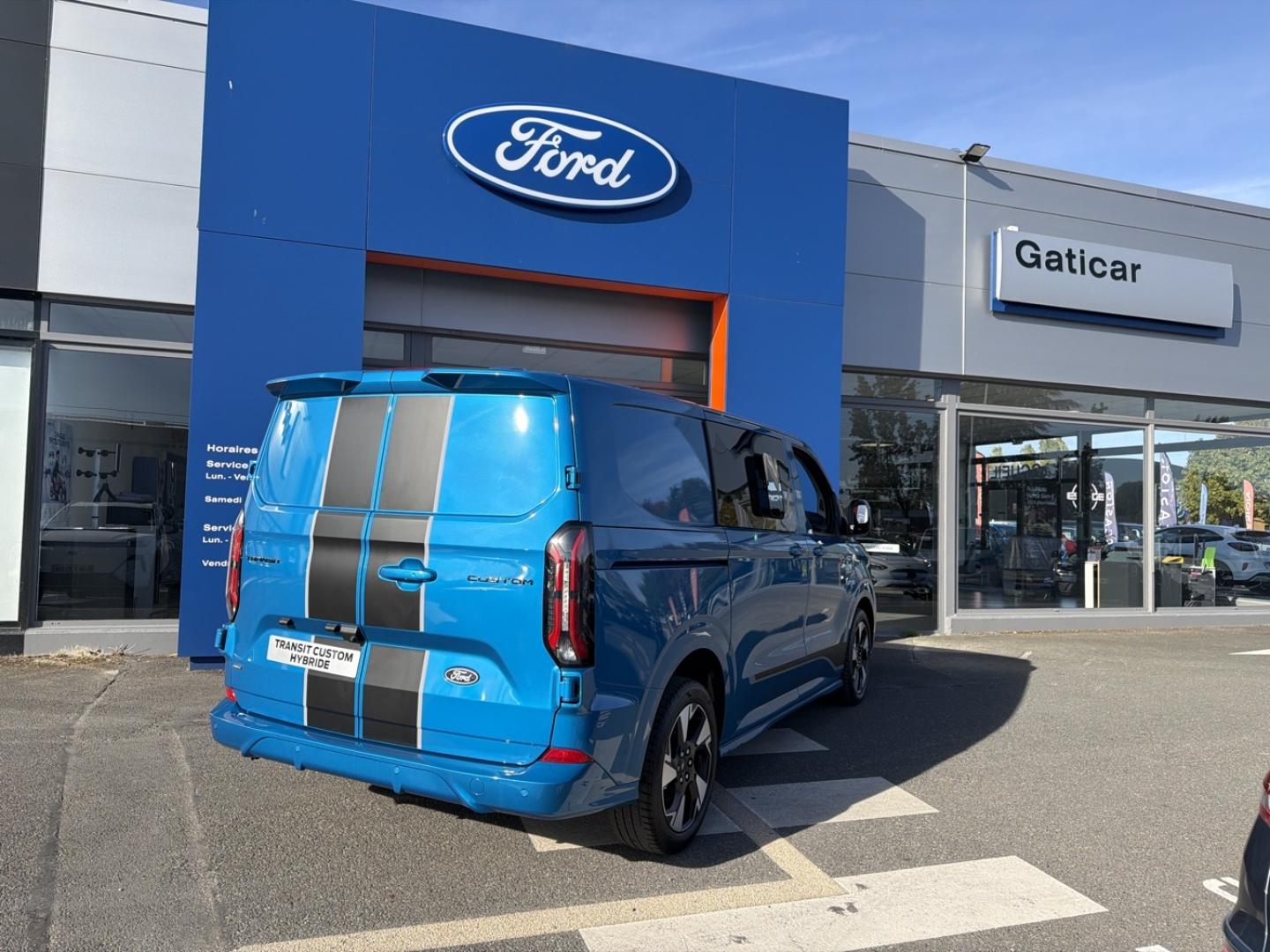 Image FORD Transit Custom Fg 320 L1H1 2.5 Duratec 232ch Hybride recheargeable Cabine Approfondie Sport CVT